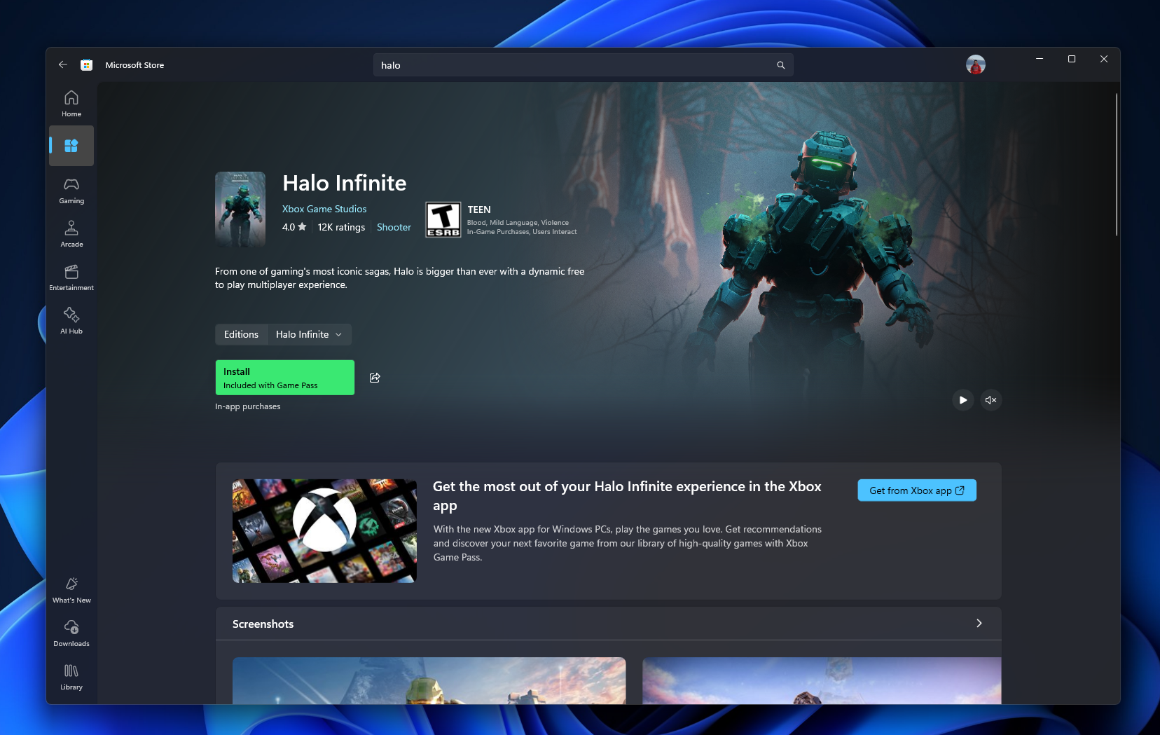 La Microsoft Store se actualiza con trailers para los Insiders