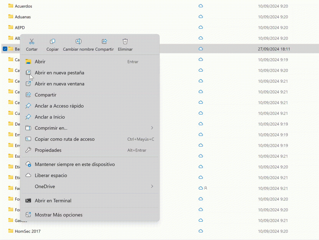 Cambiando de color las carpetas en OneDrive