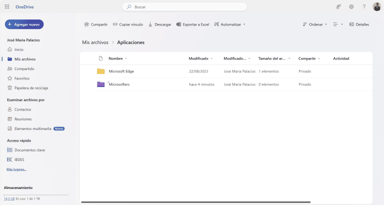 OneDrive se actualiza y ya permite cambiar el color de las carpetas