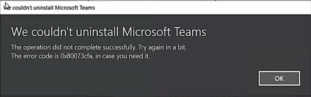 Microsoft soluciona el error 0x80073CFA de Windows 10 | Microsofters