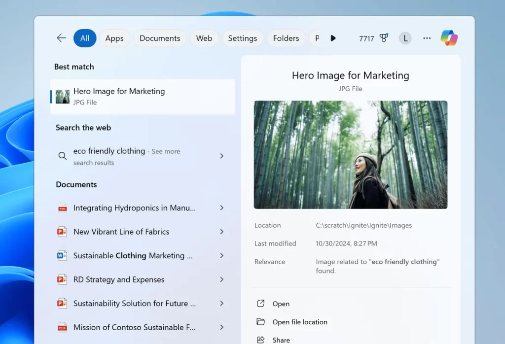 La búsqueda avanzada en Windows 11