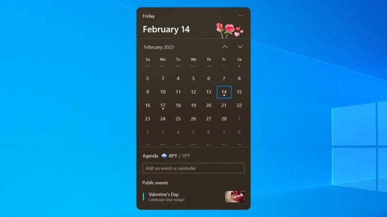 Descubre el nuevo calendario de Windows 10 con imágenes temáticas