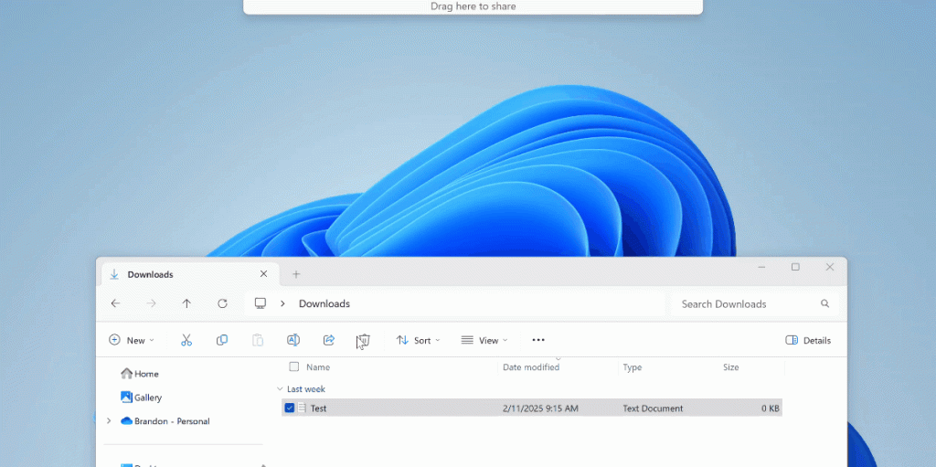 Drag Tray, la nueva función de Windows 11