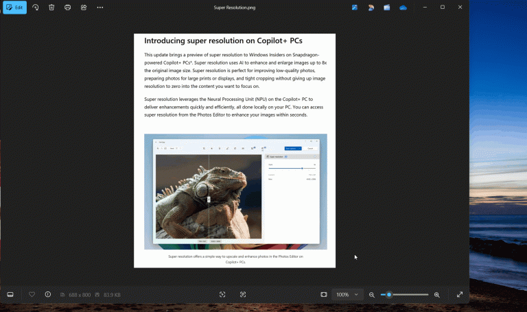 Windows 11 integra IA en su aplicación Fotos para edición | Microsofters