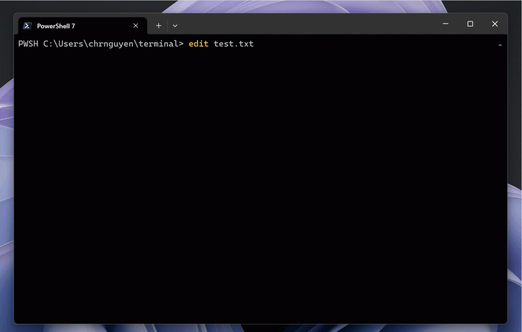 Edit on Windows en funcionamiento