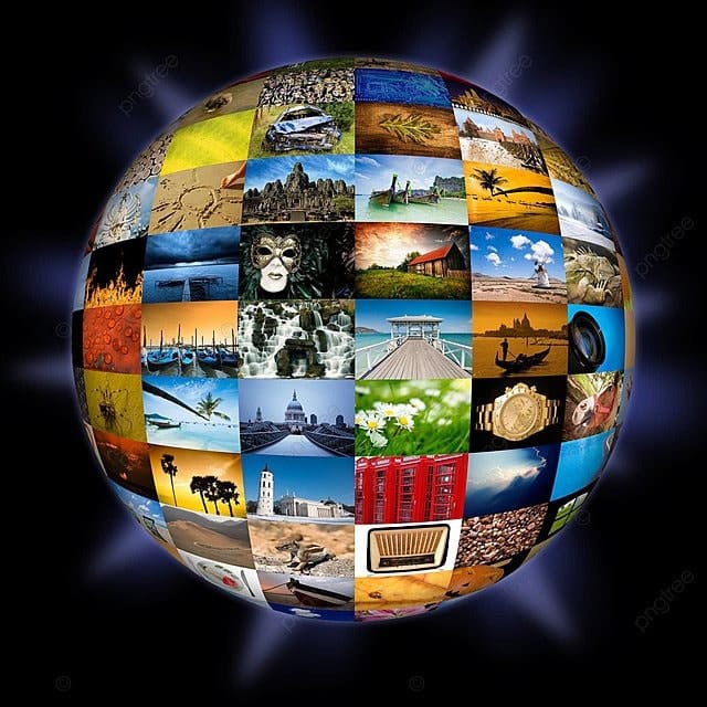 Imagen esférica abstracta