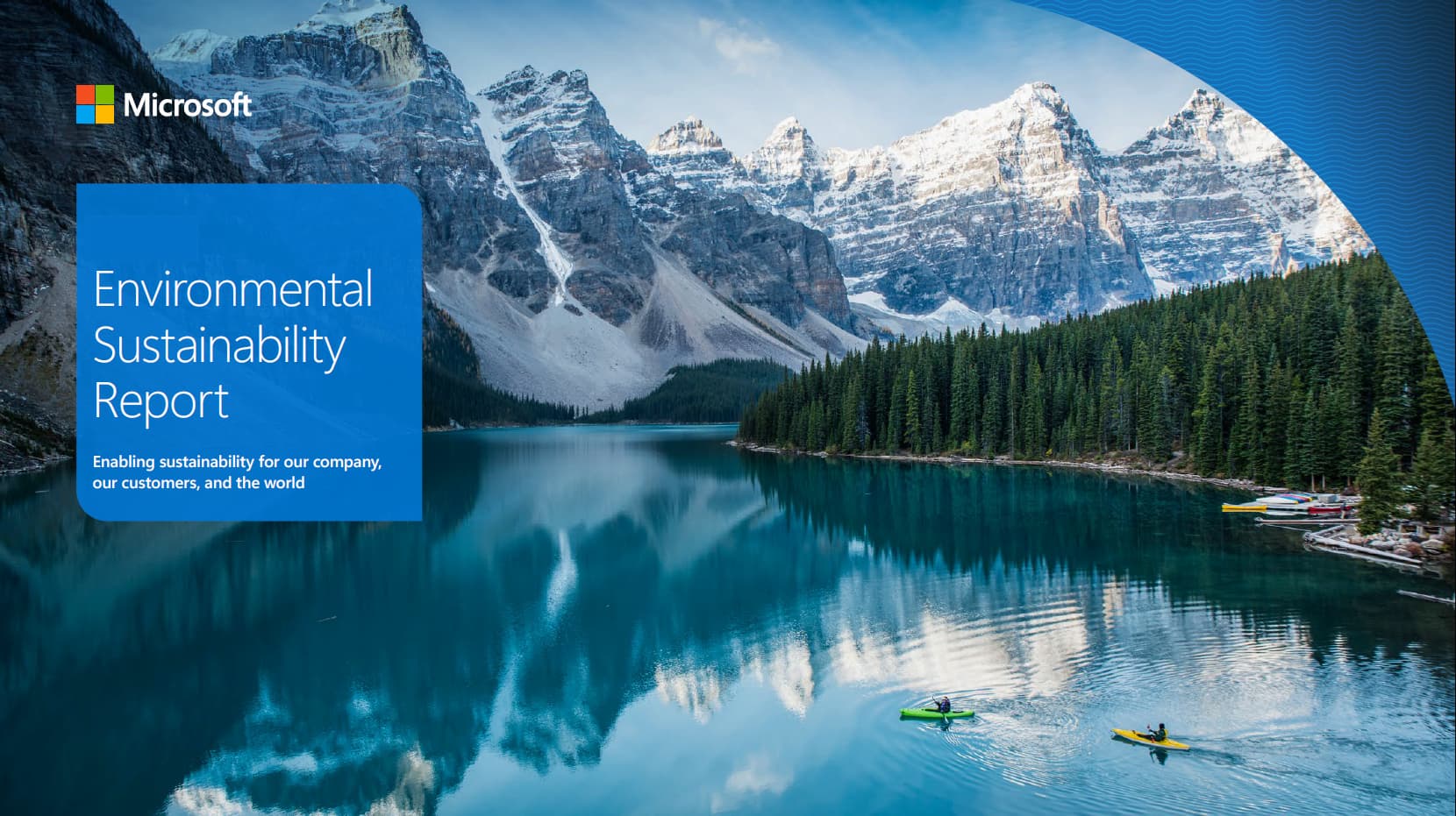 Imagen del reporte de sostenibilidad de Microsoft