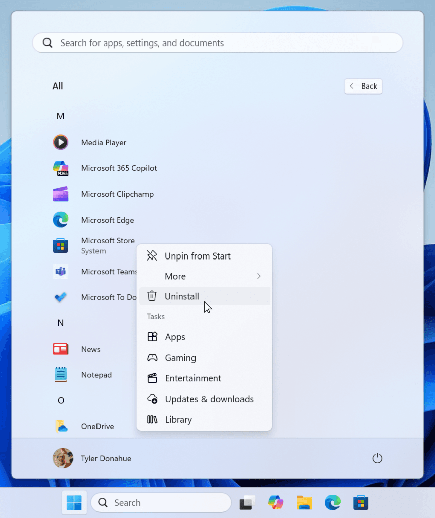 Ahora es posible desinstalar la Microsoft Store