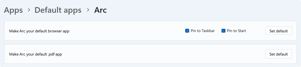 Eligiendo el navegador predeterminado