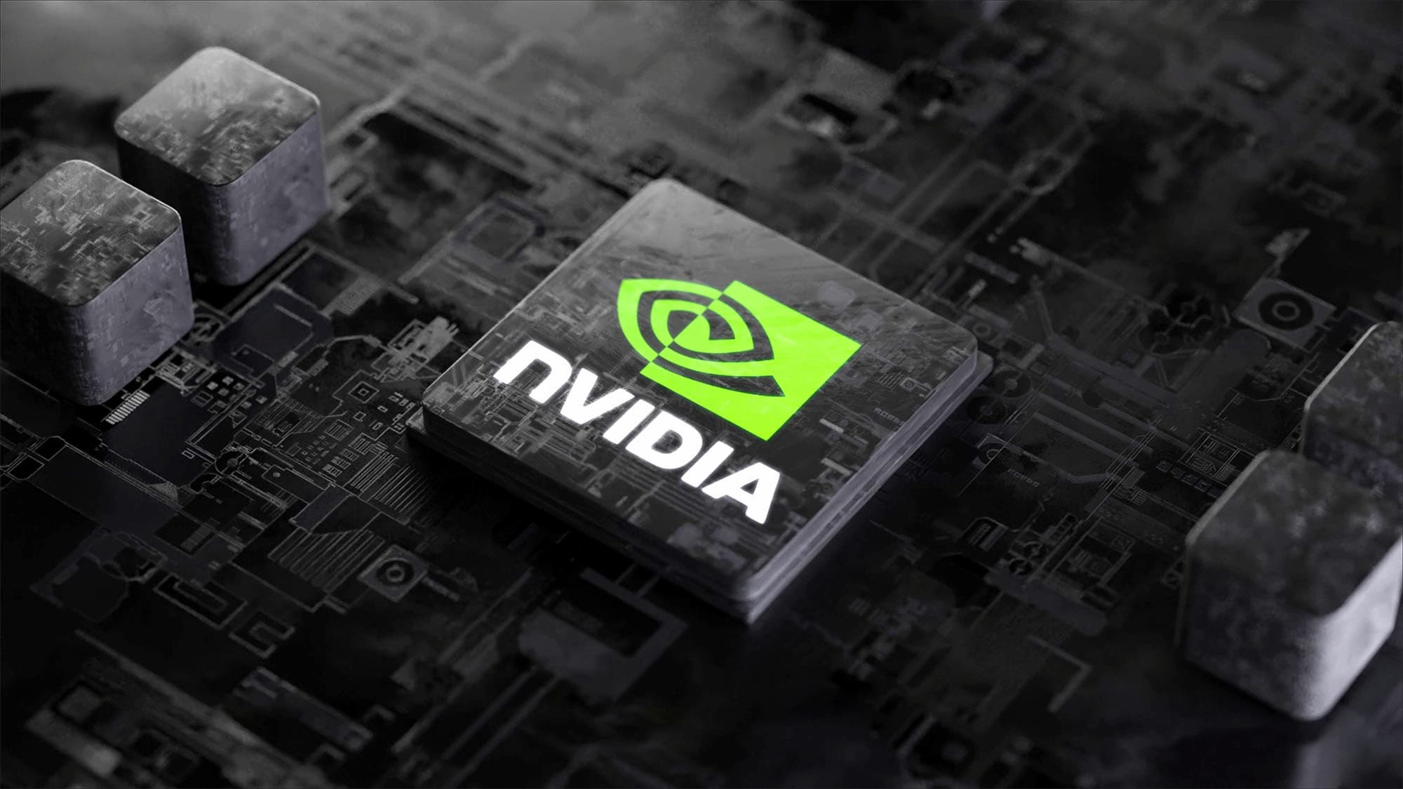 Imagen de un chip de NVIDIA