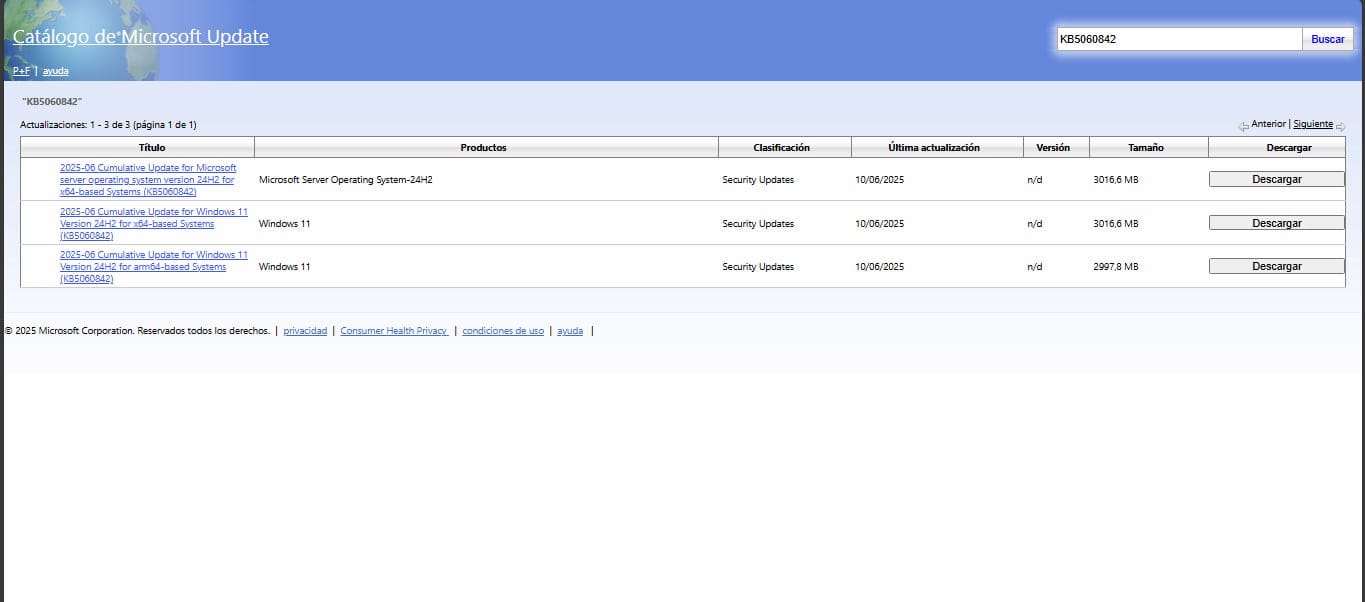 Imagen de Update Catalog