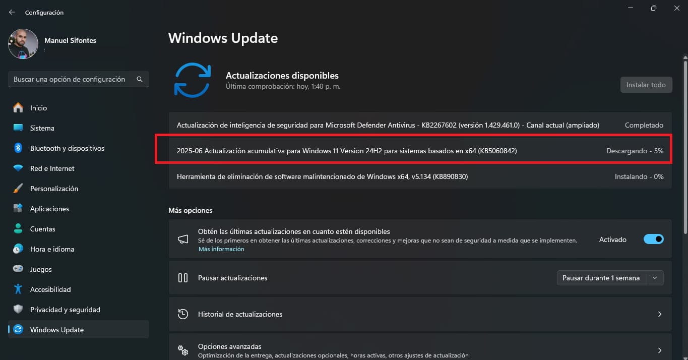 Imagen de Windows Update
