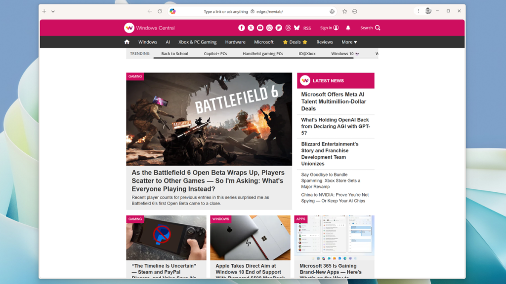 El nuevo diseño de Edge detectado por Windows Central
