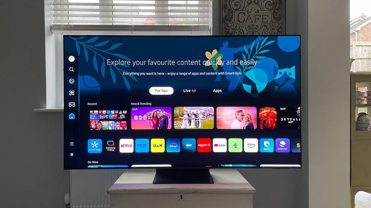 Imagen de la Smart TV de Samsung