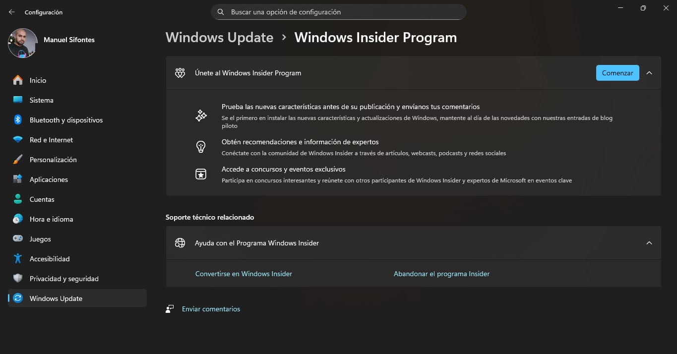Imagen de Windows Insider program