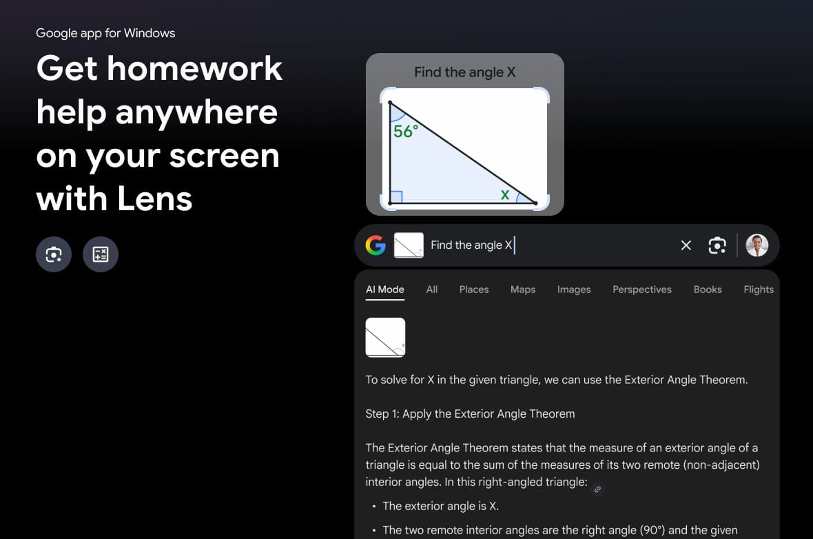 Imagen de .la app de Google para Windows