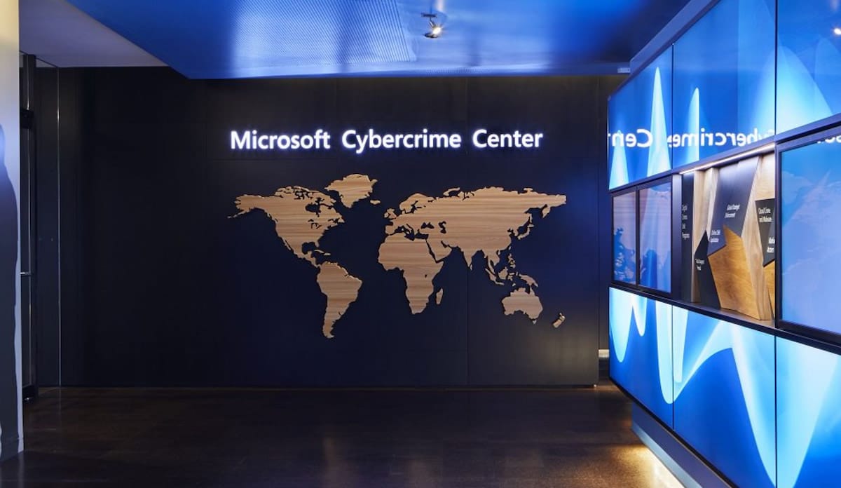 Imagen del Centro de cibercrímenes de Microsoft