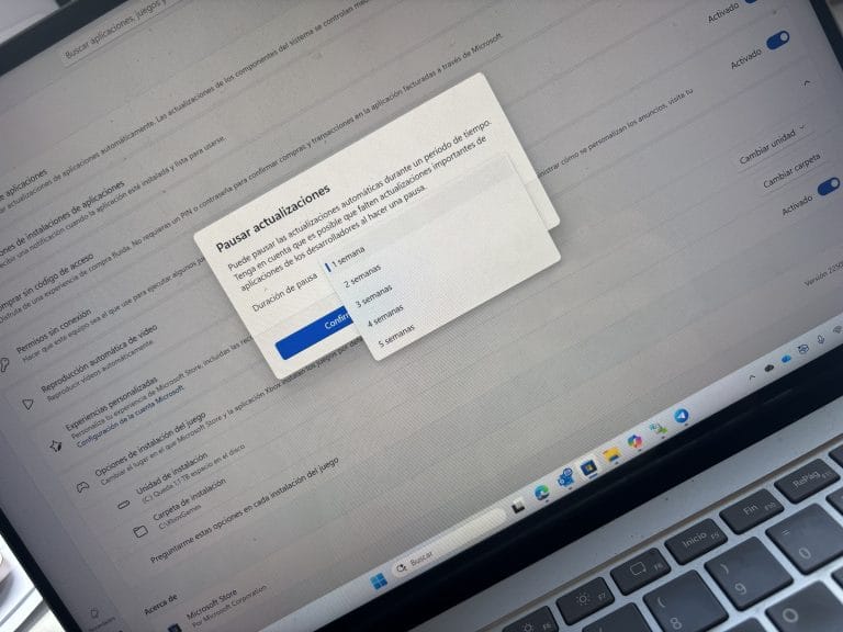 Microsoft limita la pausa de actualizaciones de apps en la Microsoft Store: hasta 5 semanas