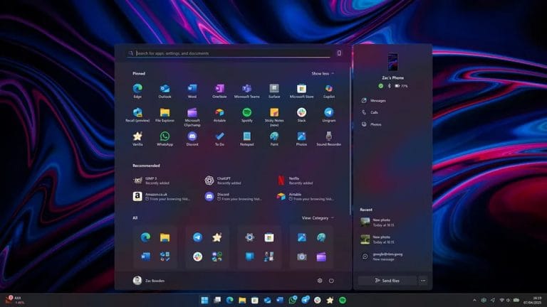 Windows 11 vuelve a tocar el “corazón” del sistema: el nuevo Menú de Inicio empieza a desplegarse
