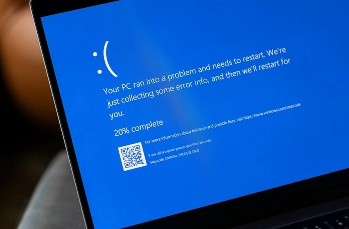 Imagen de un error en Windows 11