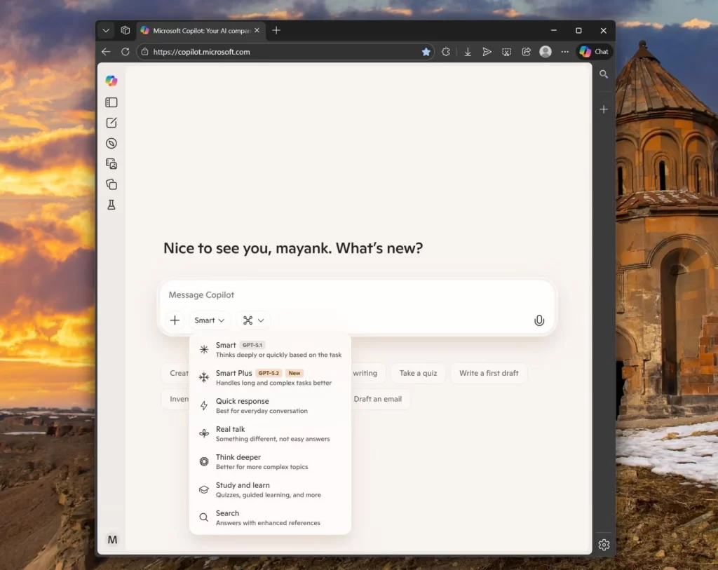El modo Smart Plus en Copilot