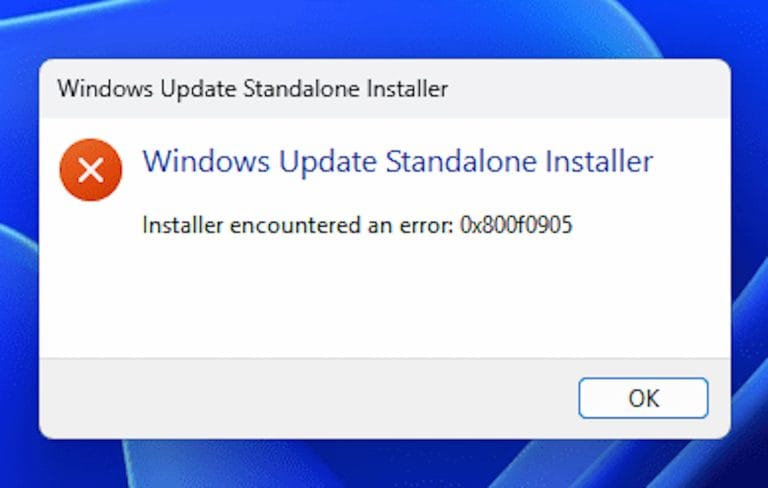 ¿Cómo solucionar el error 0x800f0905 que impide la desinstalación del parche KB5074109 en Windows 11?