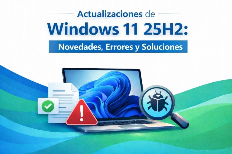 Actualizaciones de Windows 11 25H2 (KB): novedades, errores y soluciones