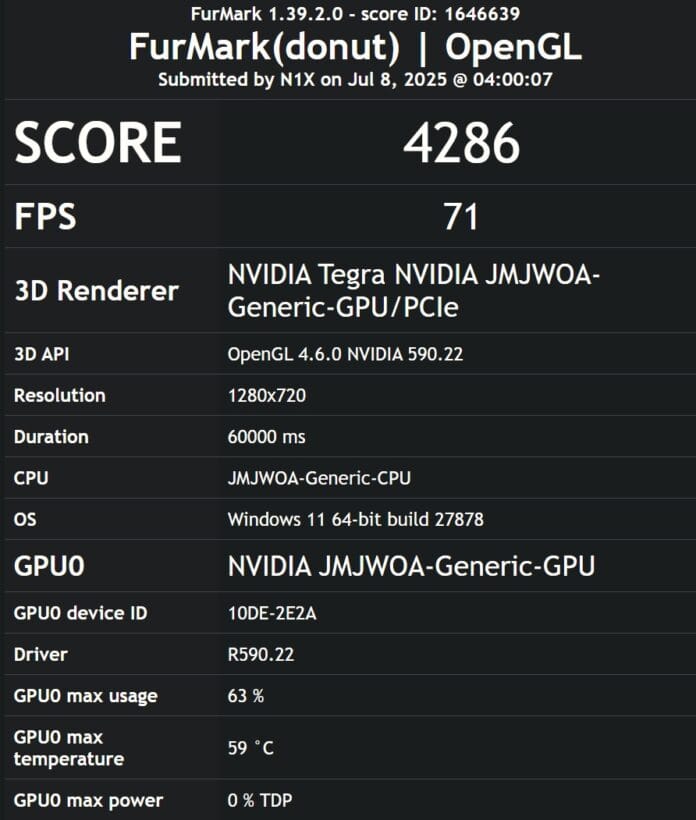 Los benchmark de los Nvidia N1x con Windows 11 26H1