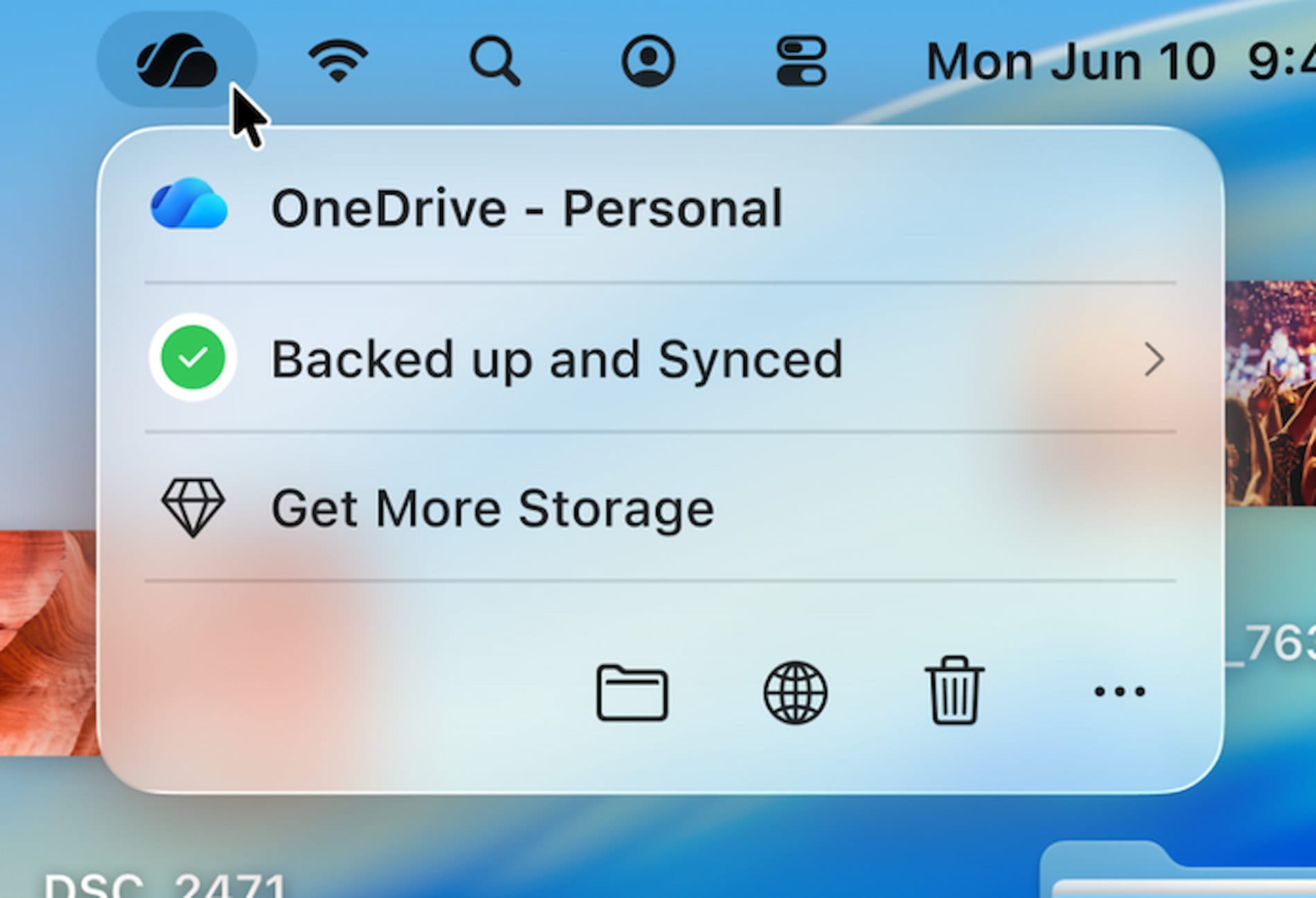 Imagen de OneDrive en Mac