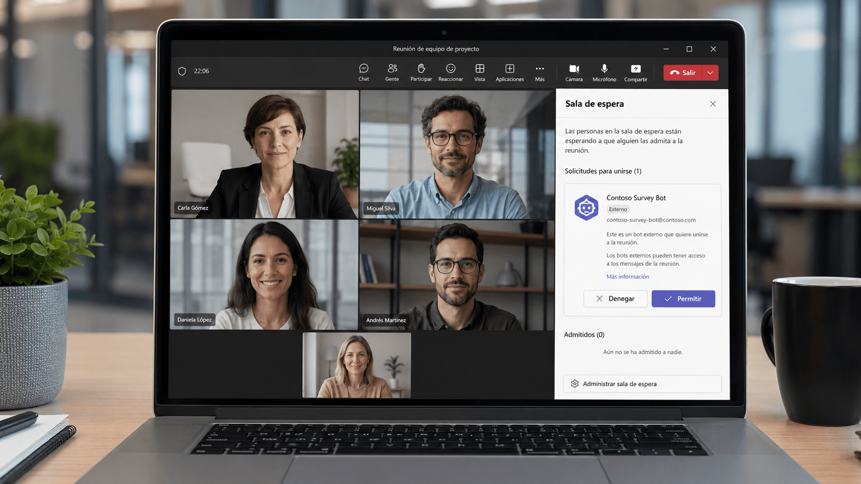 Microsoft Teams añade una protección más inteligente contra bots en reuniones
