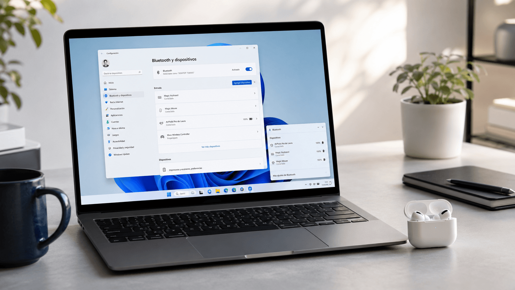 Microsoft corrige varios fallos de Bluetooth en Windows 11 y mejora el uso con AirPods y Beats