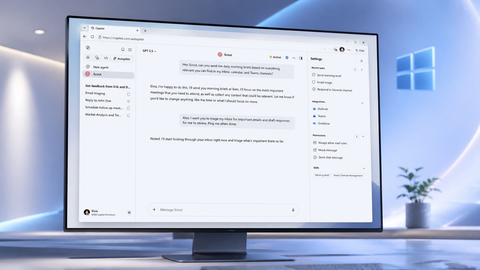 Microsoft Scout: el nuevo asistente personal de IA que quiere ir más allá de Copilot