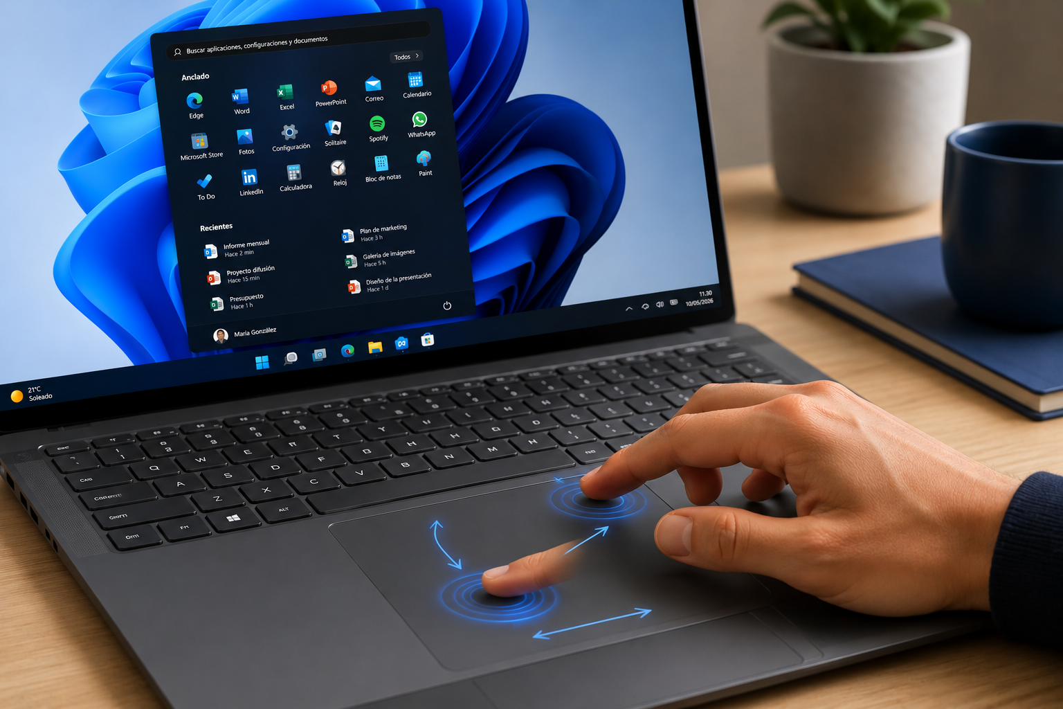 Microsoft prepara importantes mejoras para el menú Inicio y los touchpads de Windows 11