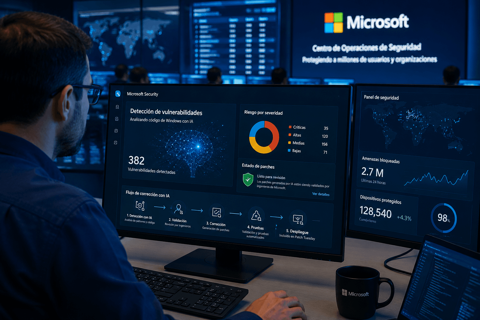 Microsoft avisa: las actualizaciones de seguridad de Windows serán más grandes por la IA