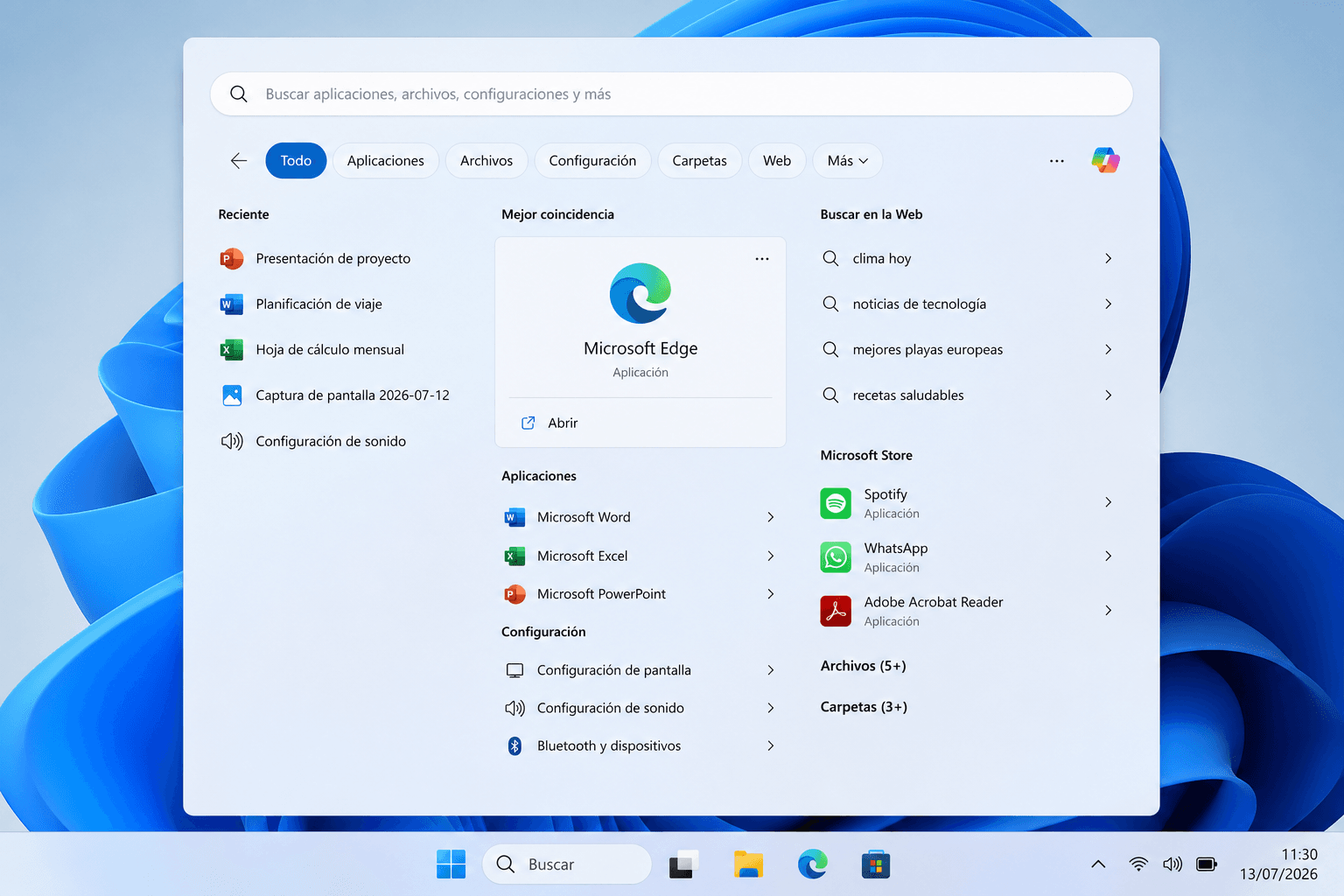 Microsoft rediseña la búsqueda de Windows 11 para priorizar los resultados útiles y dar más control al usuario