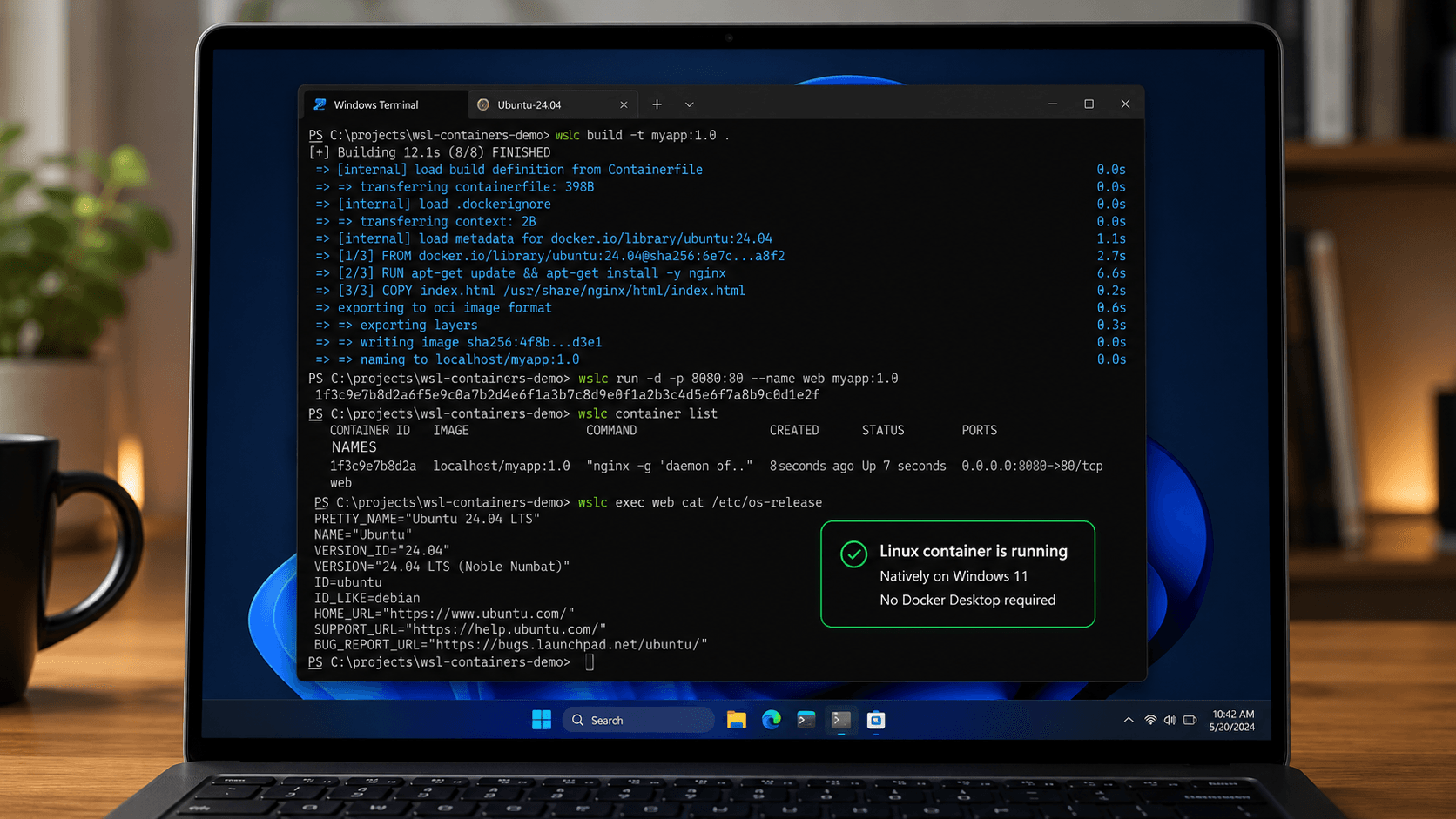 Windows 11 ya puede ejecutar contenedores Linux con WSL Containers sin depender de Docker Desktop