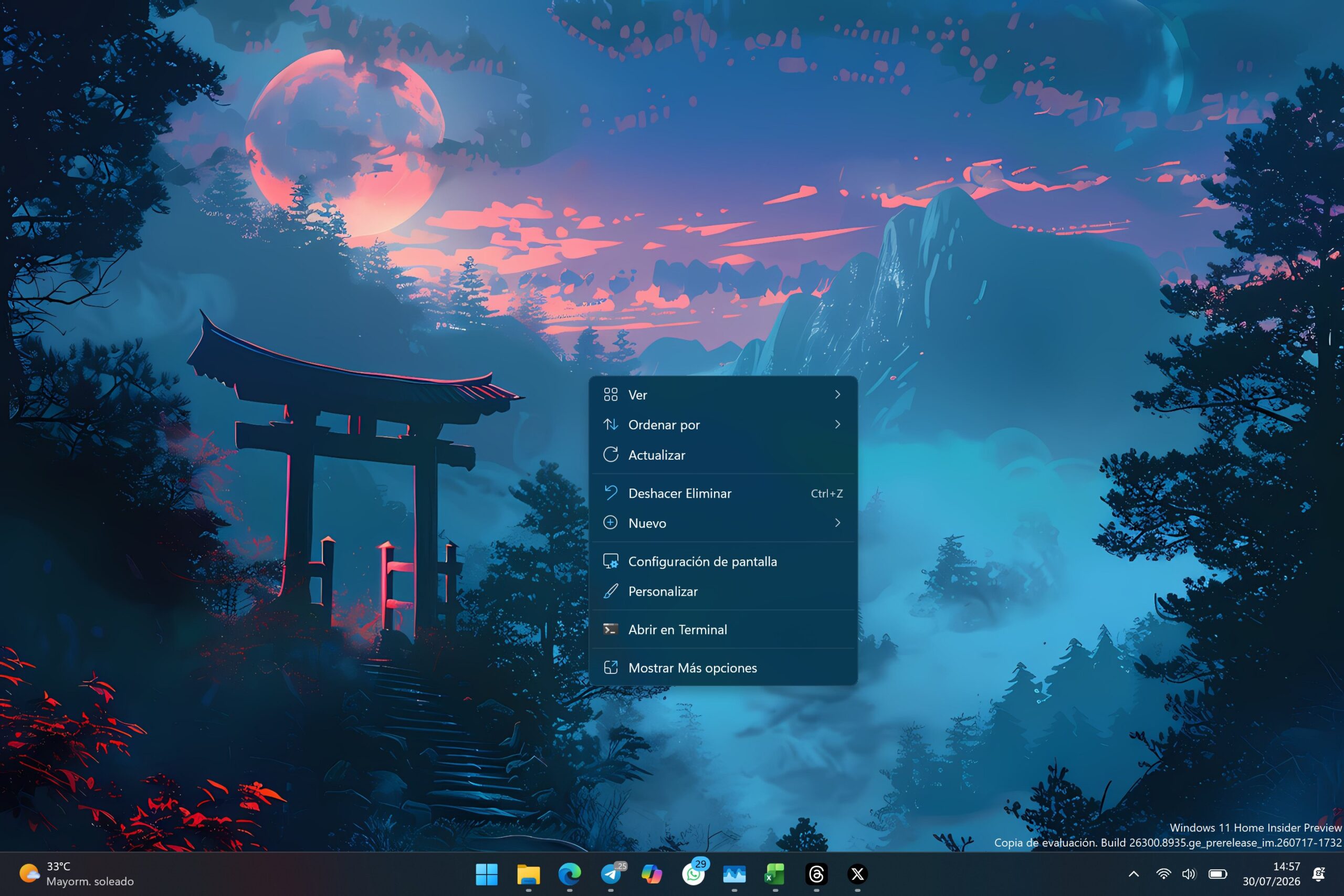 Microsoft prepara un menú contextual de Windows 11 más rápido y personalizable