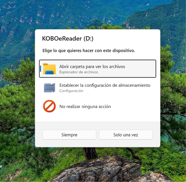 El nuevo menú para unidades externas
