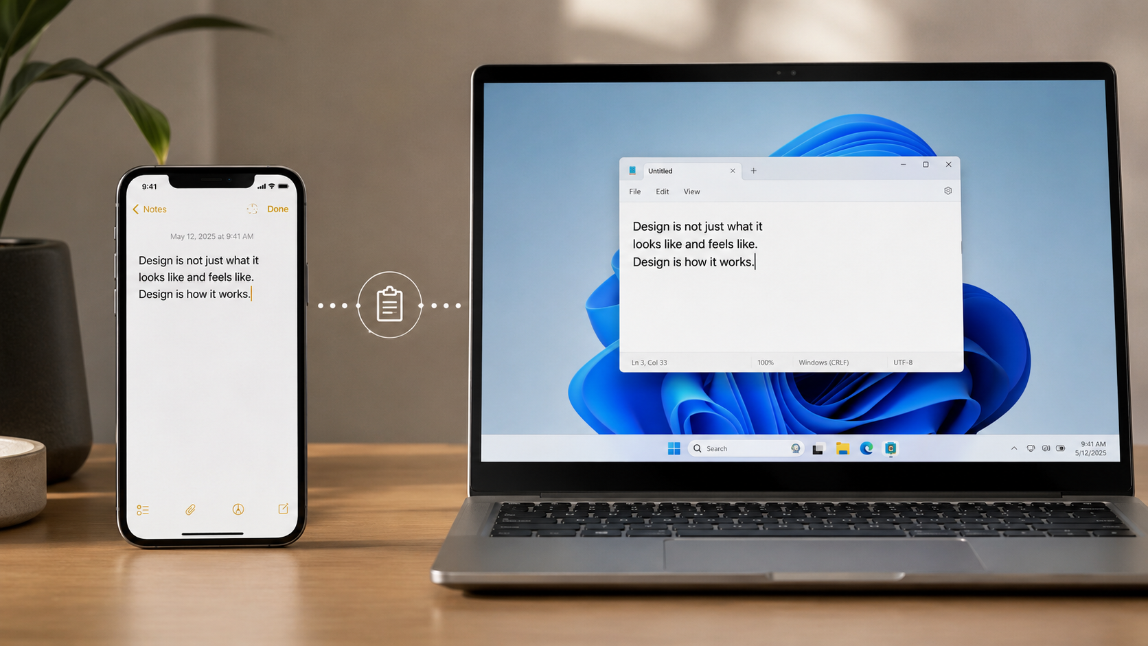 Apple permitirá copiar y pegar entre el iPhone y Windows tras una petición de Microsoft