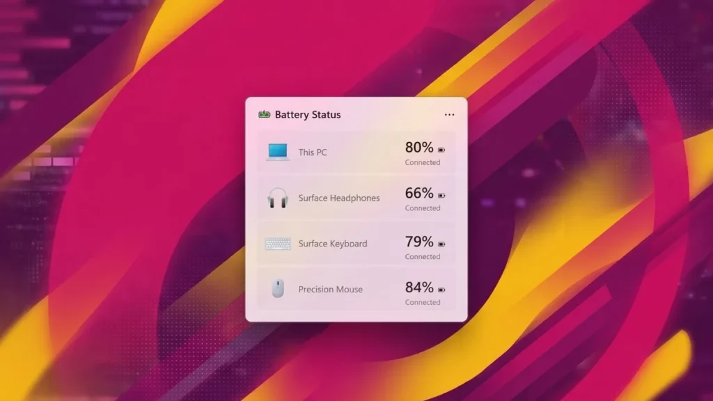 El nuevo widget de batería