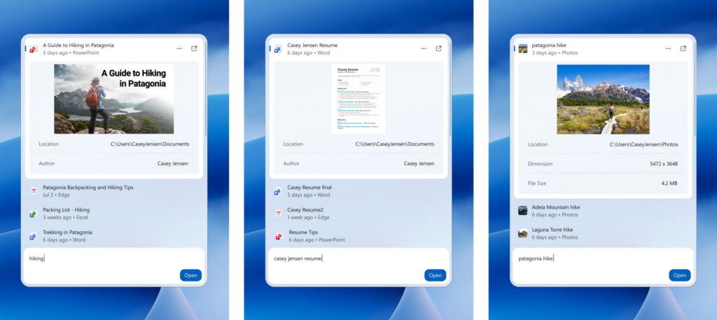 Las nuevas previsualizaciones de la Búsqueda en Windows 11